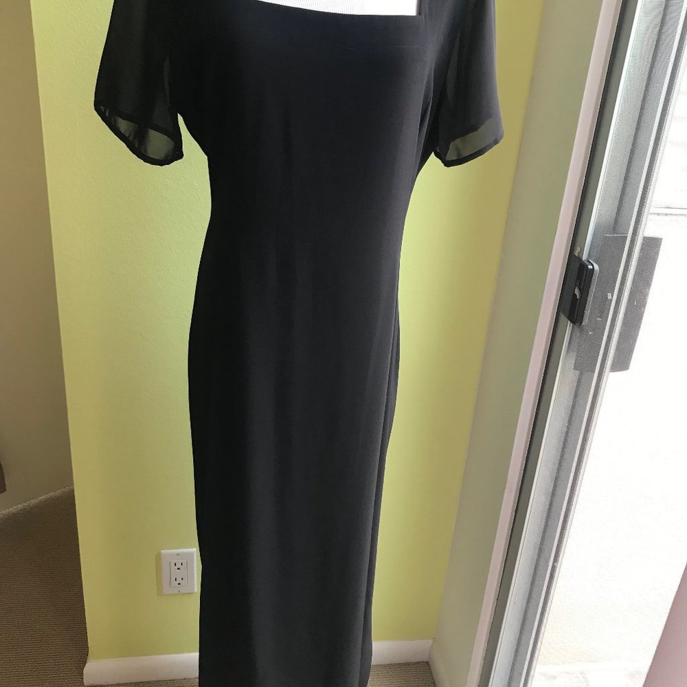 InWear elegant maxi black shift evening dress